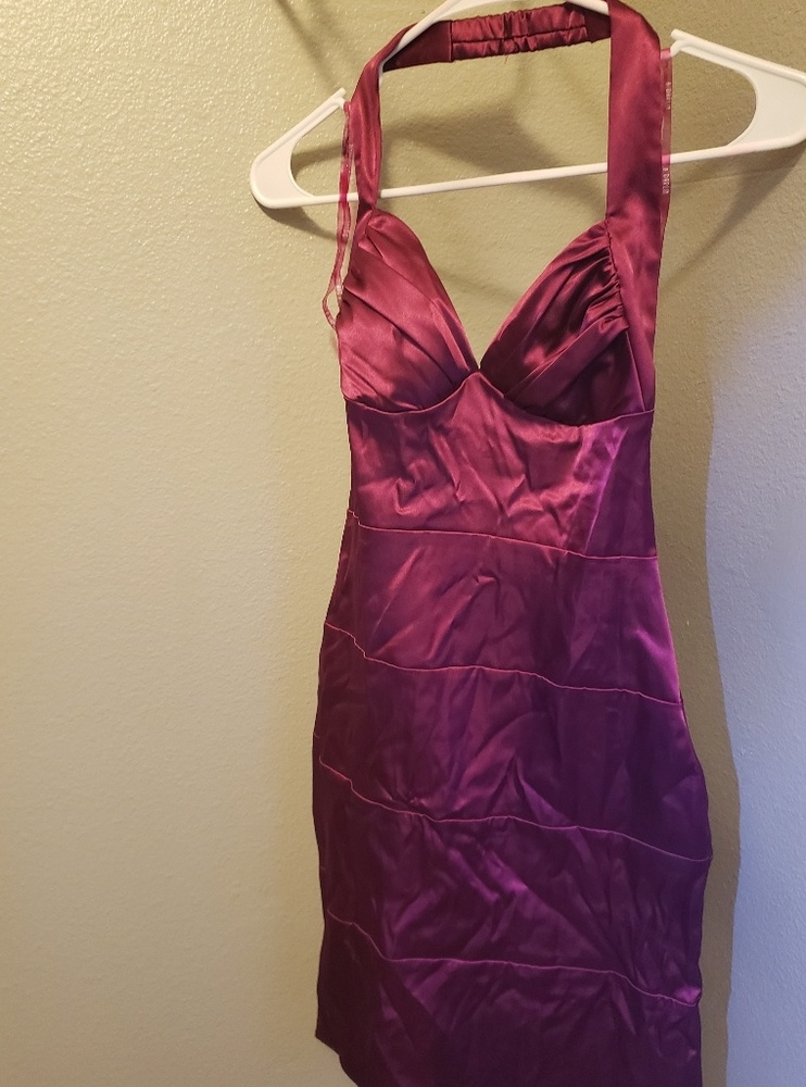 Pink halter dress
